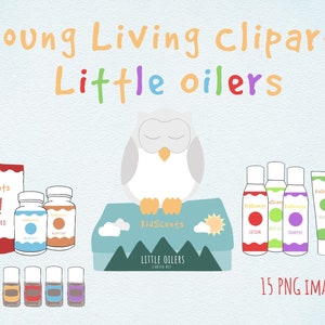 Essential Oil Clipart, Young Living Essential Oil Graphics, Young Living Kids Line, Little Oilers, Graphics for Instagram Story Highlights