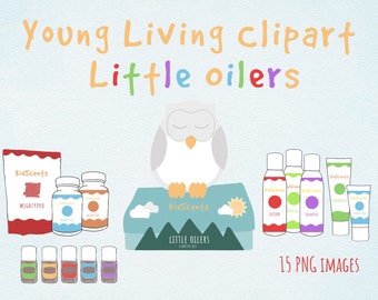 Clipart olio essenziale, giovane grafica olio essenziale vivente, linea Young Living Kids, piccoli olitori, grafica per Instagram Story Highlights