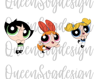 Powerpuff girls png file , sticker ,