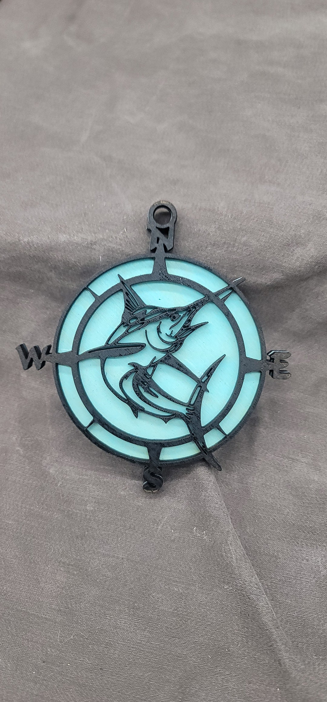 Marlin Compass Marlin Compass Ornanent - Etsy