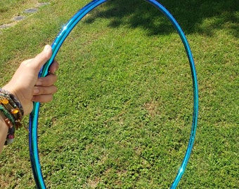 Reflective Deep Blue Taped 5/8" HDPE Hula Hoop