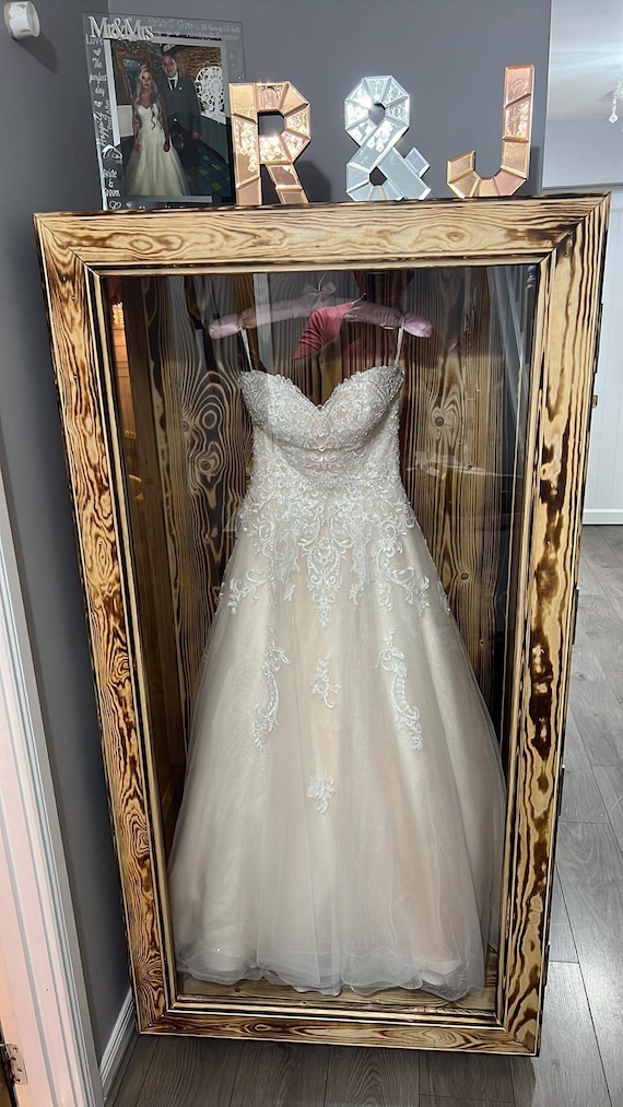 wedding dress shadow box