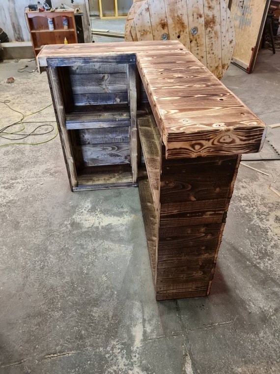 Mexican Rustic L Shaped Bar
