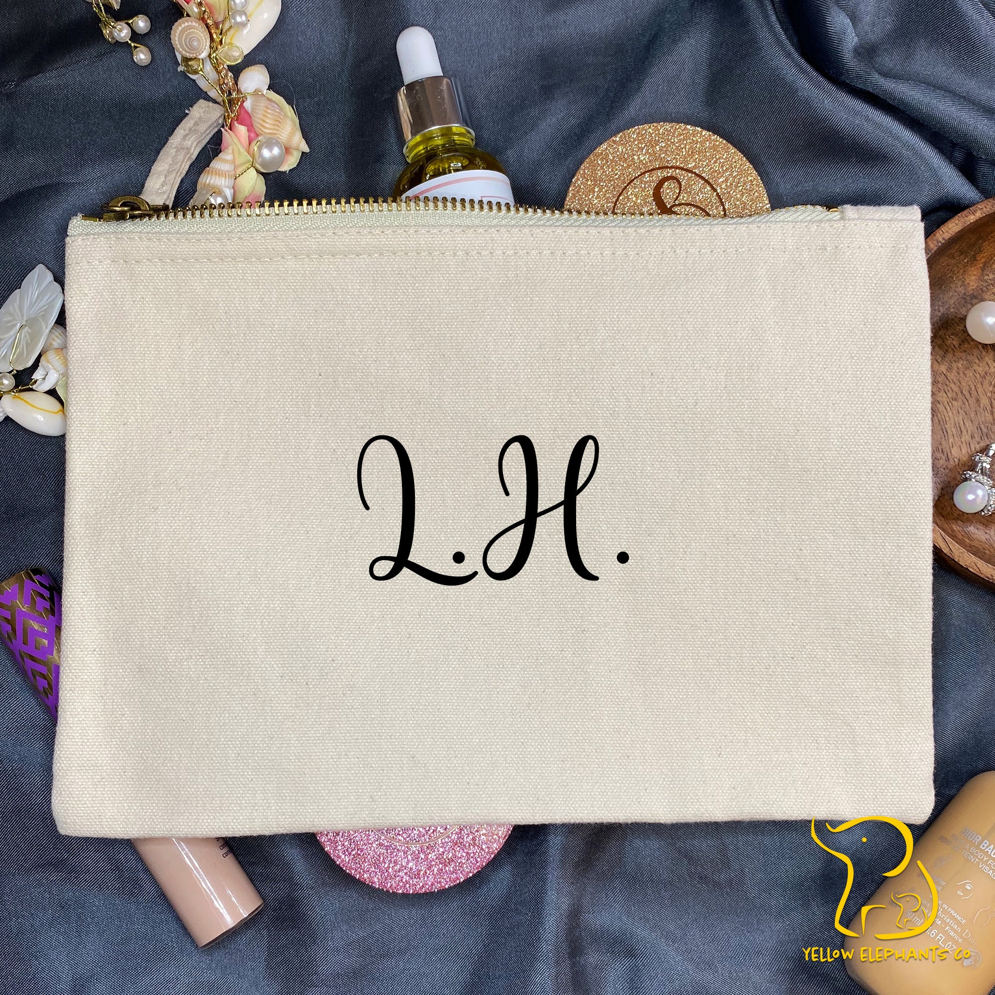 Personalised Make Up Pouch Cosmetic Pouch Wedding Bride Etsy