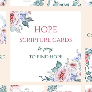 HOPE-Schriftkarten zum Ausdrucken, Bibelverskarten, Christliche Hinweiskarten, Motivationskarten, Christliche Karten, Erhebende Karten zum Ausdrucken
