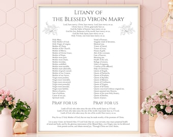 Printable Litany of Loreto - Etsy