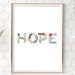 Hope Printable Wall Art Hope Scripture Wall Art Hope Wall | Etsy