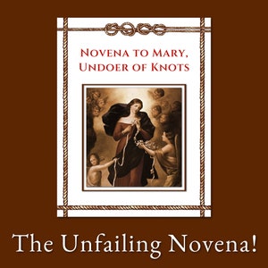 Novene von Mary Undoer von Knoten Gebetskarten zum Ausdrucken, Novenengebet, Novene zu Jungfrau Maria, christliches Gebet