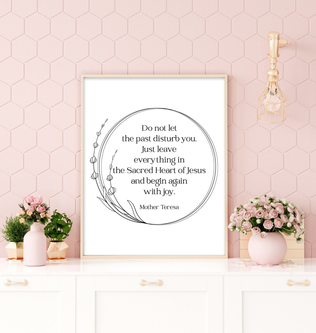 Mother Teresa Quote Print, Mother Theresa Quote Wall Art, Mother ...