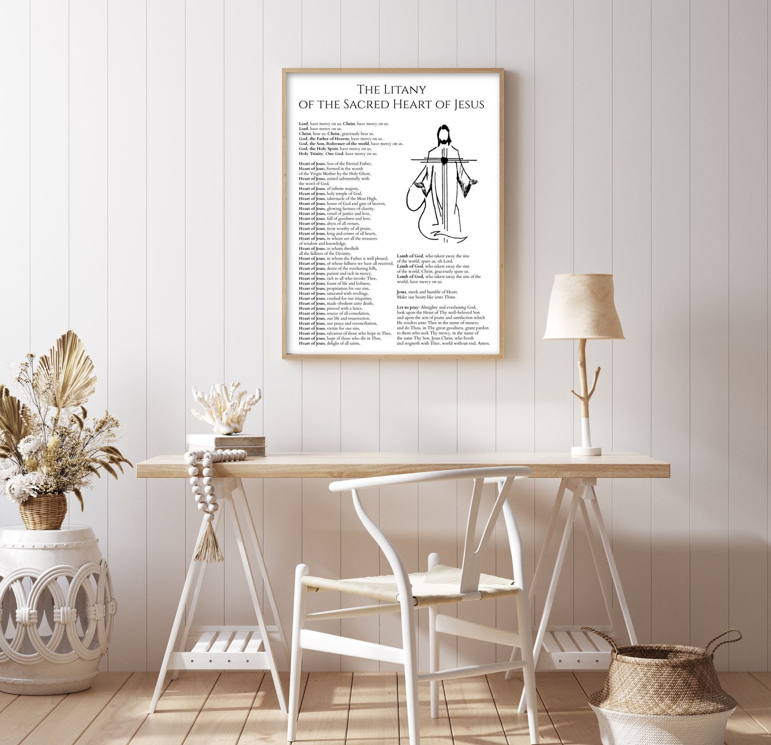 Litany of the Sacred Heart of Jesus Prayer Printable, Sacred Heart ...