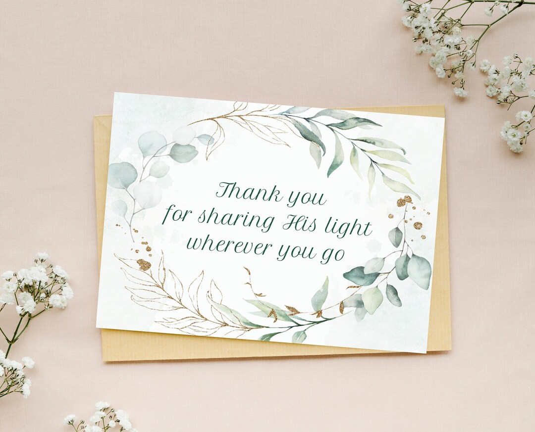 Thanksgiving Card Printable, Christian Card Printable, Appreciation ...
