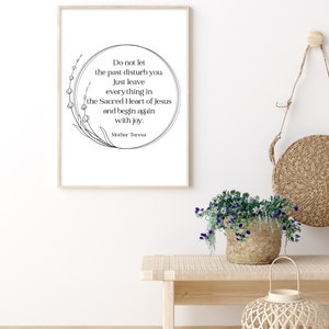 Mother Teresa Quote Print, Mother Theresa Quote Wall Art, Mother ...
