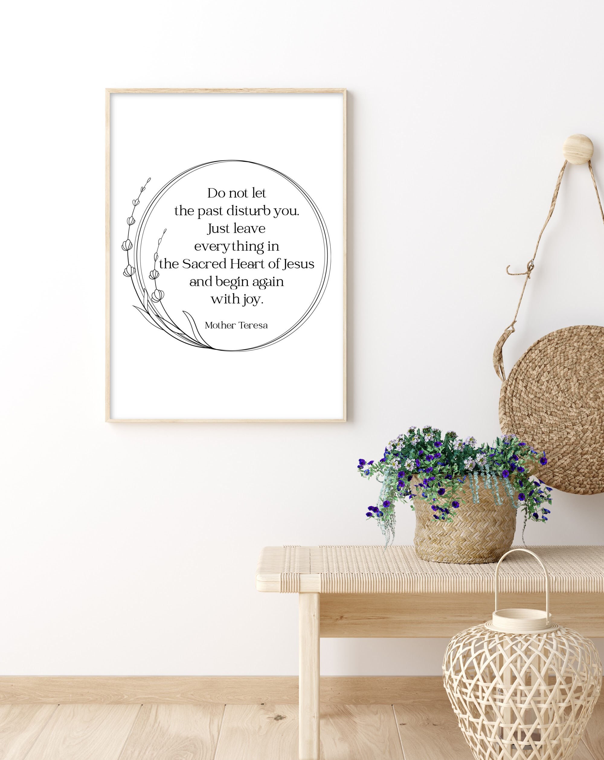 Mother Teresa Quote Print, Mother Theresa Quote Wall Art, Mother ...