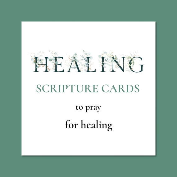 Verses for Sickness Prayer Card Verses for Sickness Prayer Card