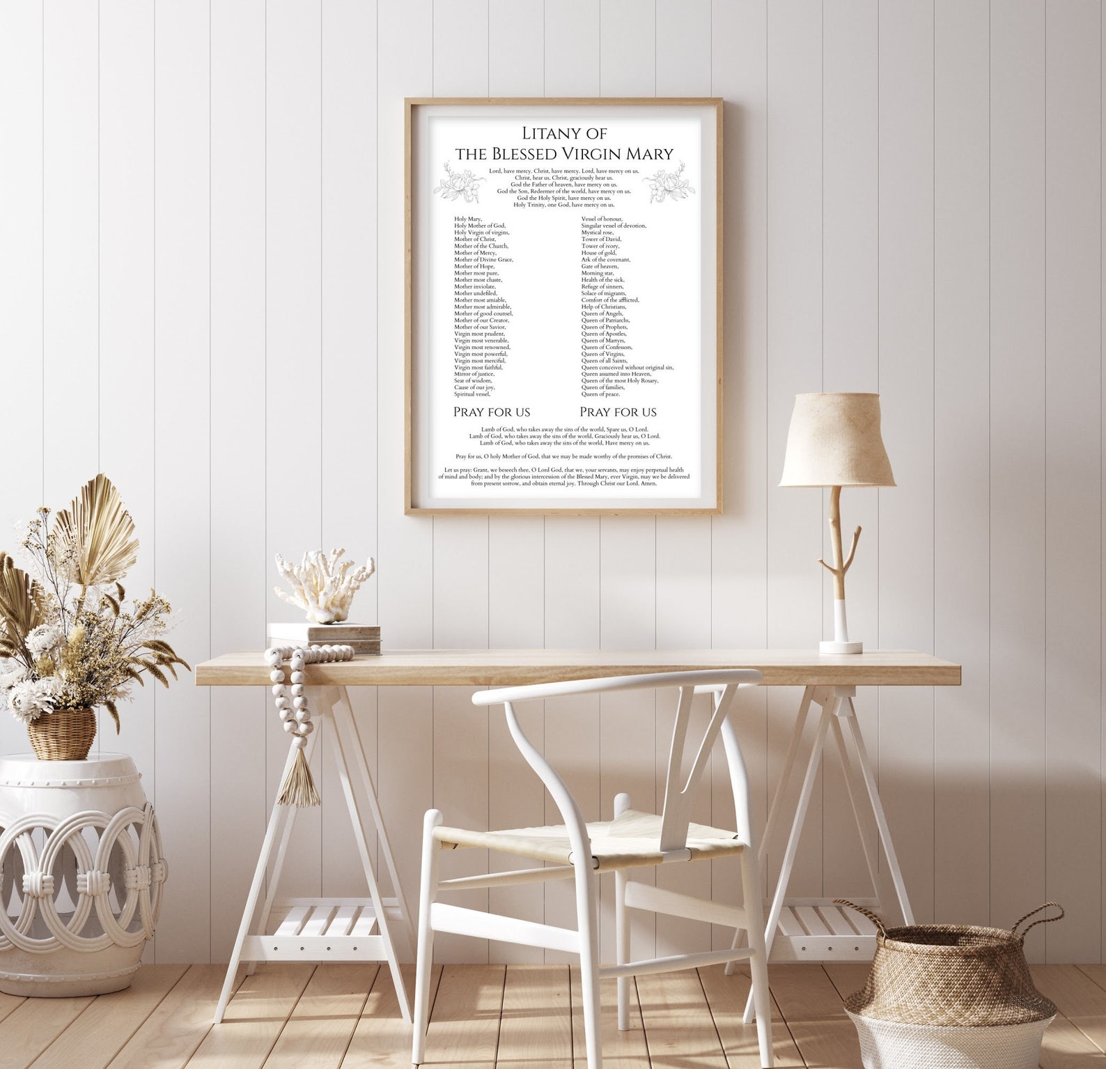 Litany of the Blessed Virgin Mary Prayer Printable, Catholic Prayer ...