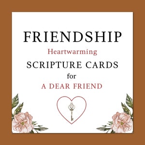 Tarjetas de versículos bíblicos de AMISTAD para imprimir, tarjetas de versículos bíblicos de amistad, regalo de amistad, regalo de amistad, versículo bíblico de amistad, versículo bíblico de amistad