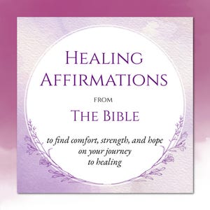 Heilung Affirmationen Karten, HEILUNG Schriftkarten, Heilung Bibel Vers Karten, Gebet für Heilung, Geschenk für Kranke, Heilkarten
