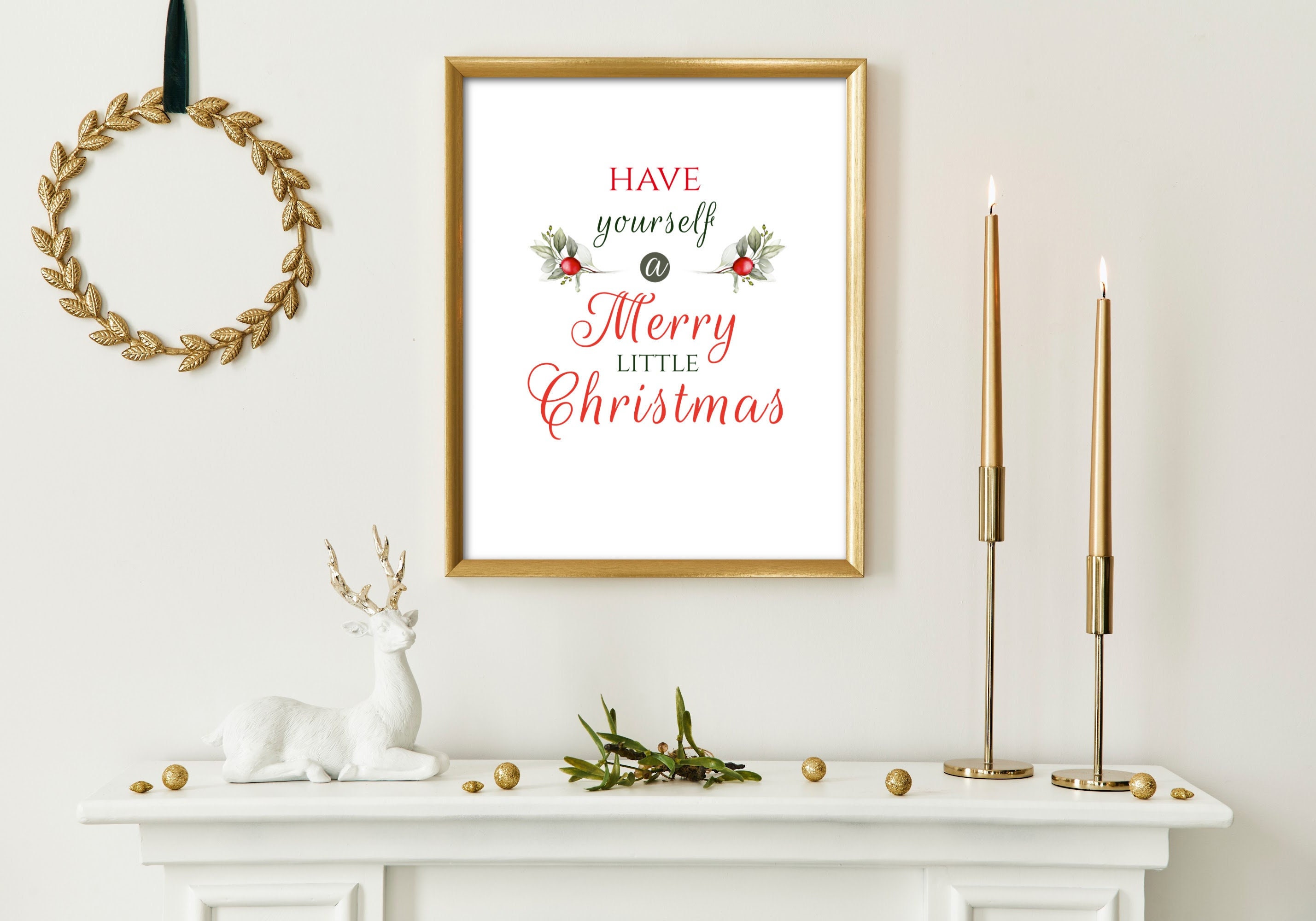 Have Yourself a Merry Little Christmas Wall Art Printable - Etsy