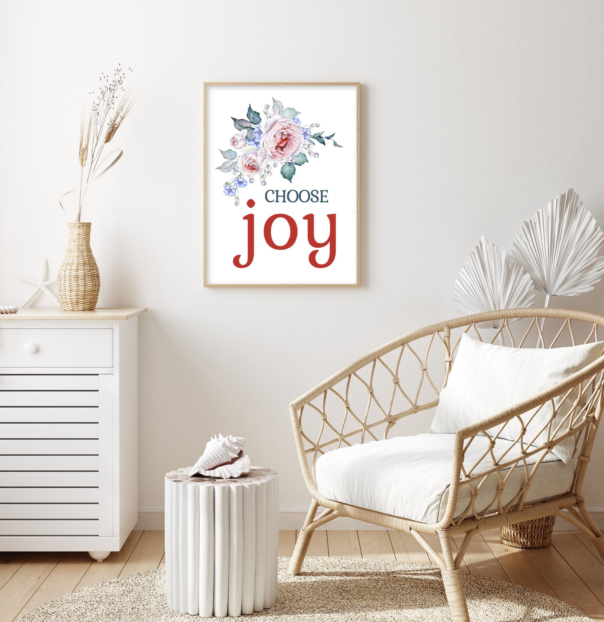 Choose Joy Printable, Joy Wall Art, Choose Joy Sign, Farmhouse Wall Art