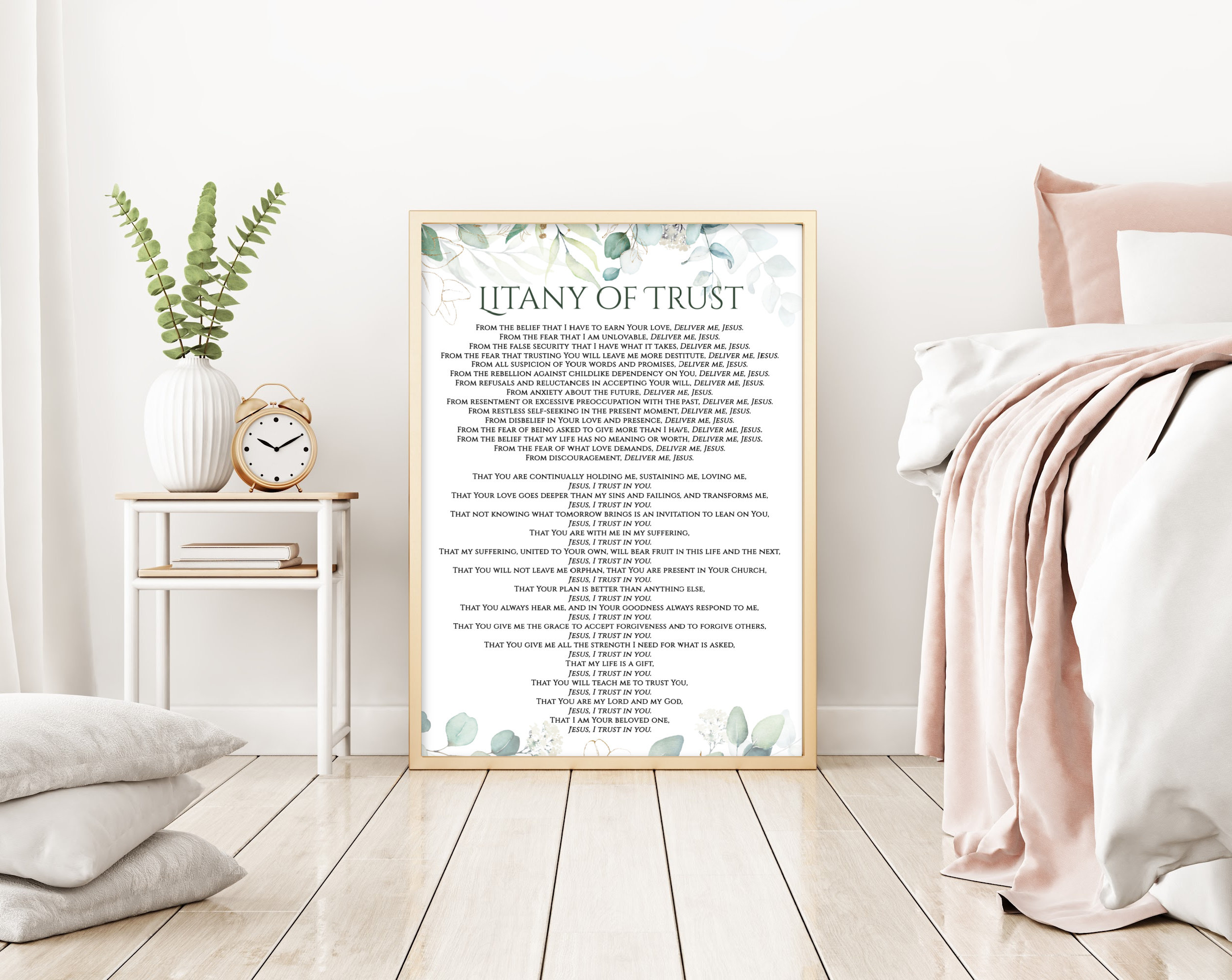 Litany of Trust Prayer Printable Jesus I Trust in You Prayer - Etsy