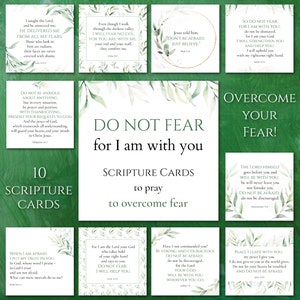 DO NOT FEAR Scripture Cards Printable, Do Not Fear Bible Verse Cards ...
