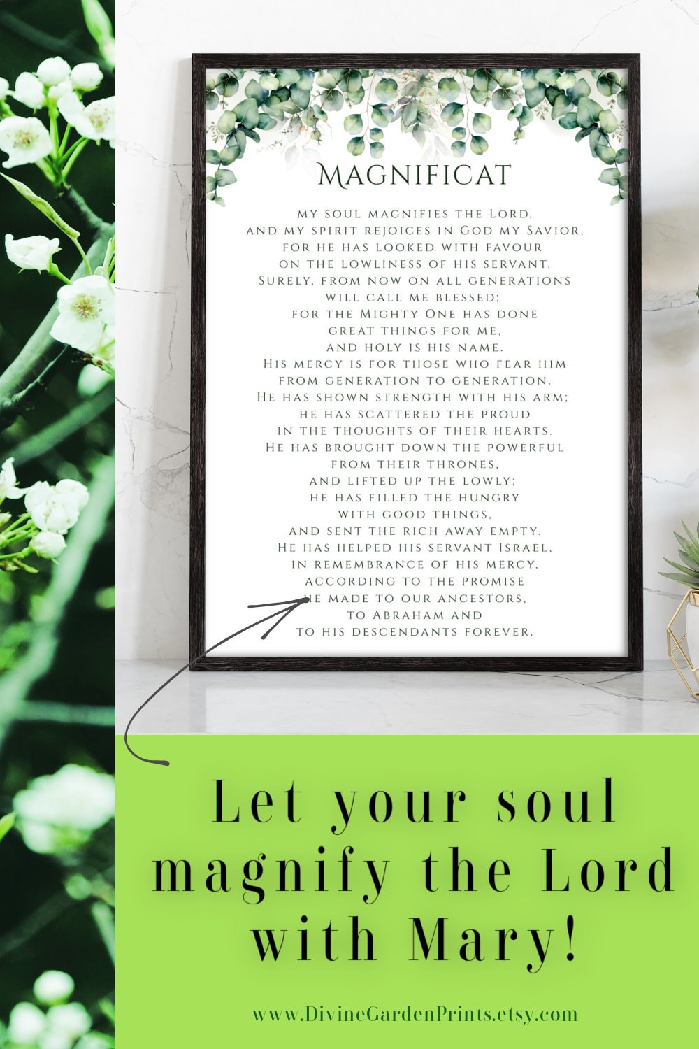Magnificat Prayer Printable Magnificat Wall Art Canticle of Mary Magnificat Prayer Printable Magnificat Wall Art Canticle of Mary