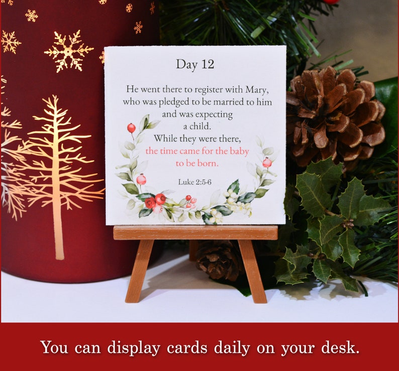 Advent Scripture Calendar Printable Advent Calendar DIY Christmas Advent Scripture Calendar Printable Advent Calendar DIY Christmas