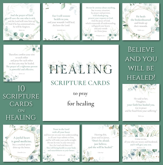 Verses for Sickness Prayer Card Verses for Sickness Prayer Card