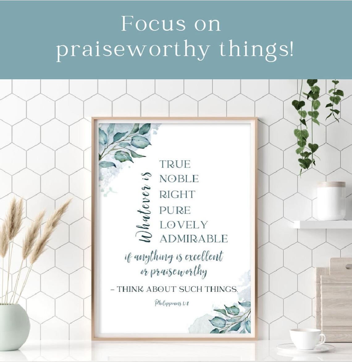 Philippians 4 8 Printable Wall Art Whatever Is True Scripture Wall Philippians 4 8 Printable Wall Art Whatever Is True Scripture Wall