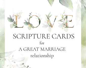 LOVE scripture cards printable, LOVE Bible verse Cards, Marriage Scripture cards, Marriage Bible verses, wedding anniversary gift, love card