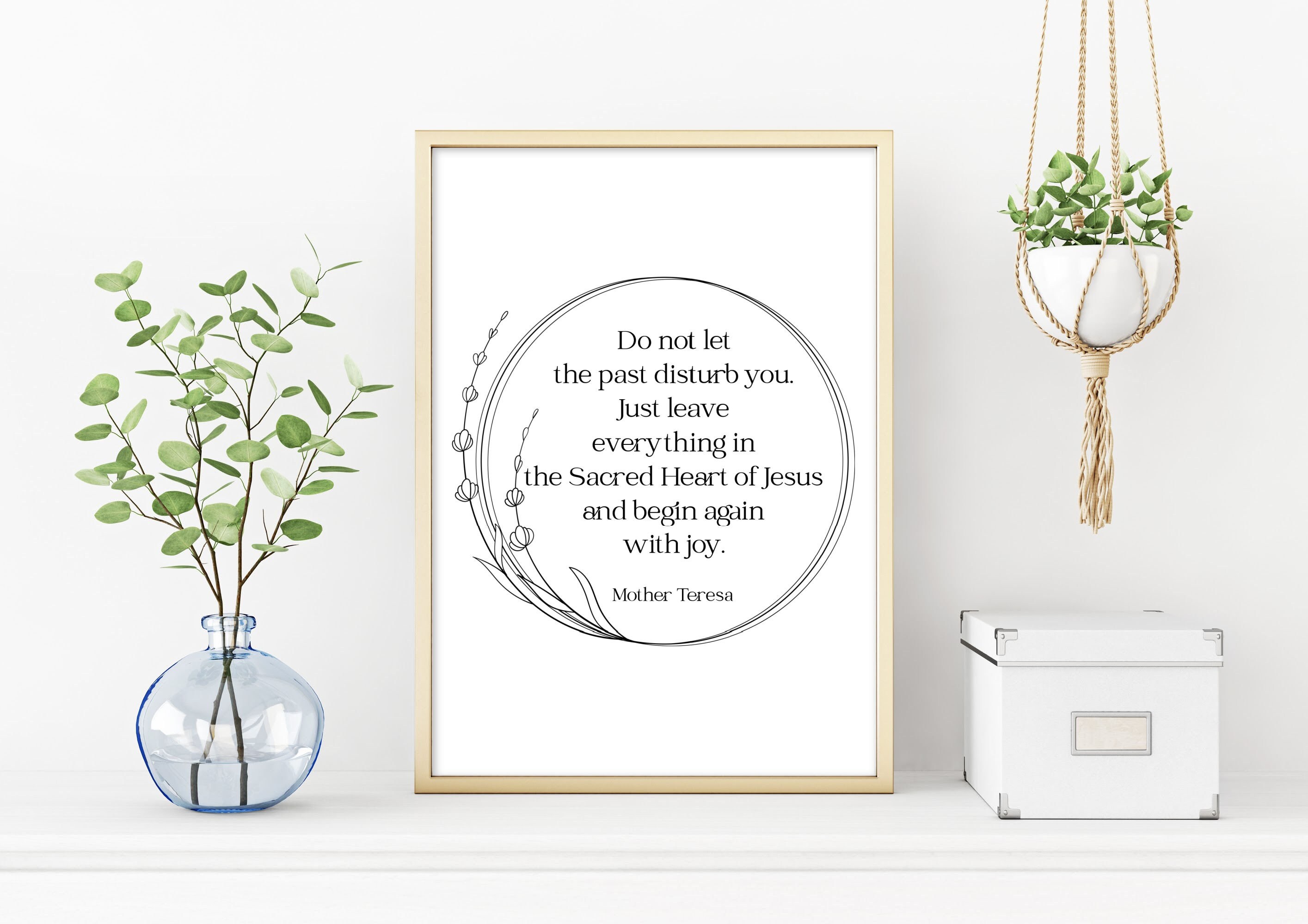 Mother Teresa Quote Print, Mother Theresa Quote Wall Art, Mother ...