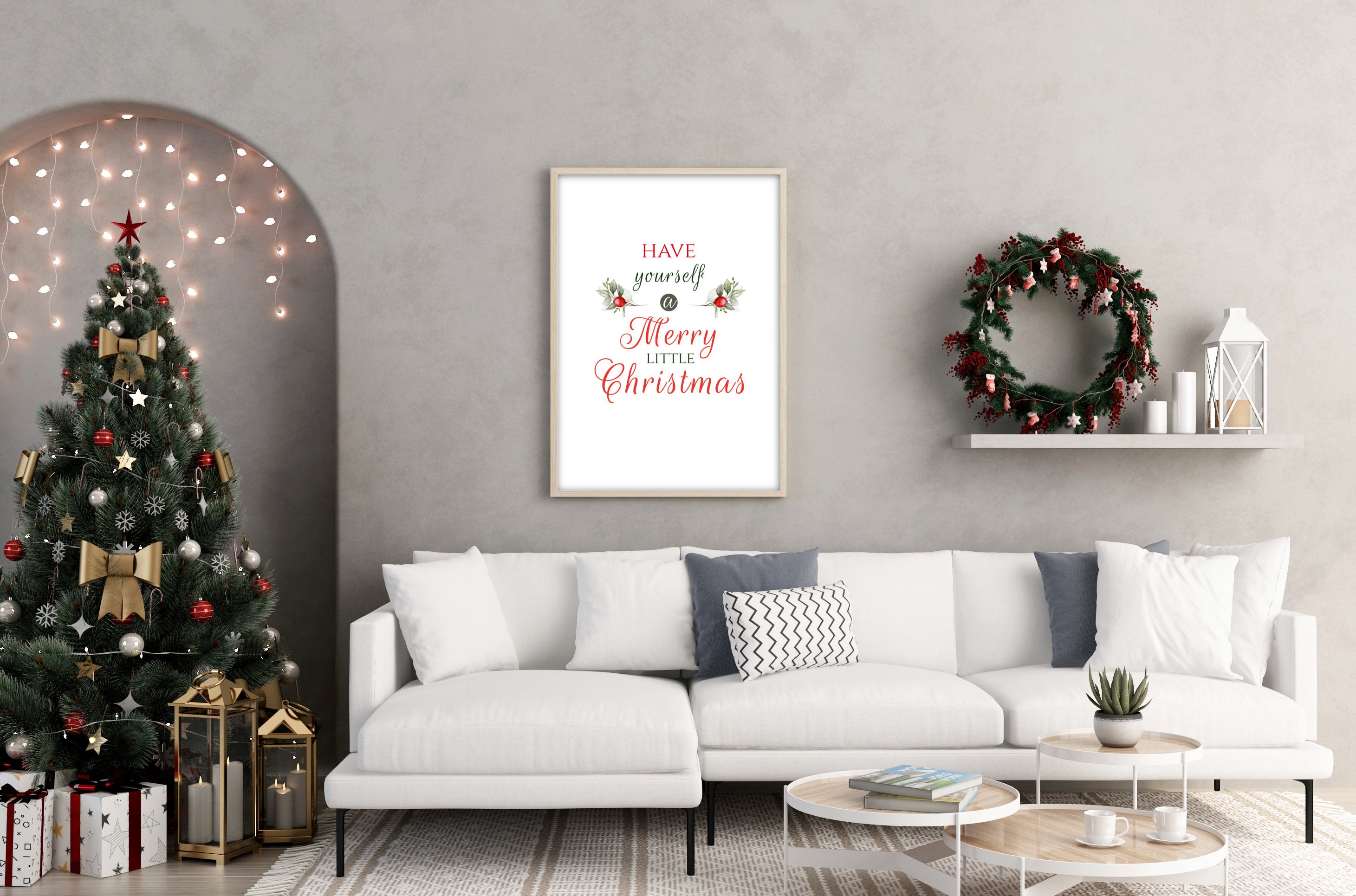 Have Yourself a Merry Little Christmas Wall Art Printable - Etsy