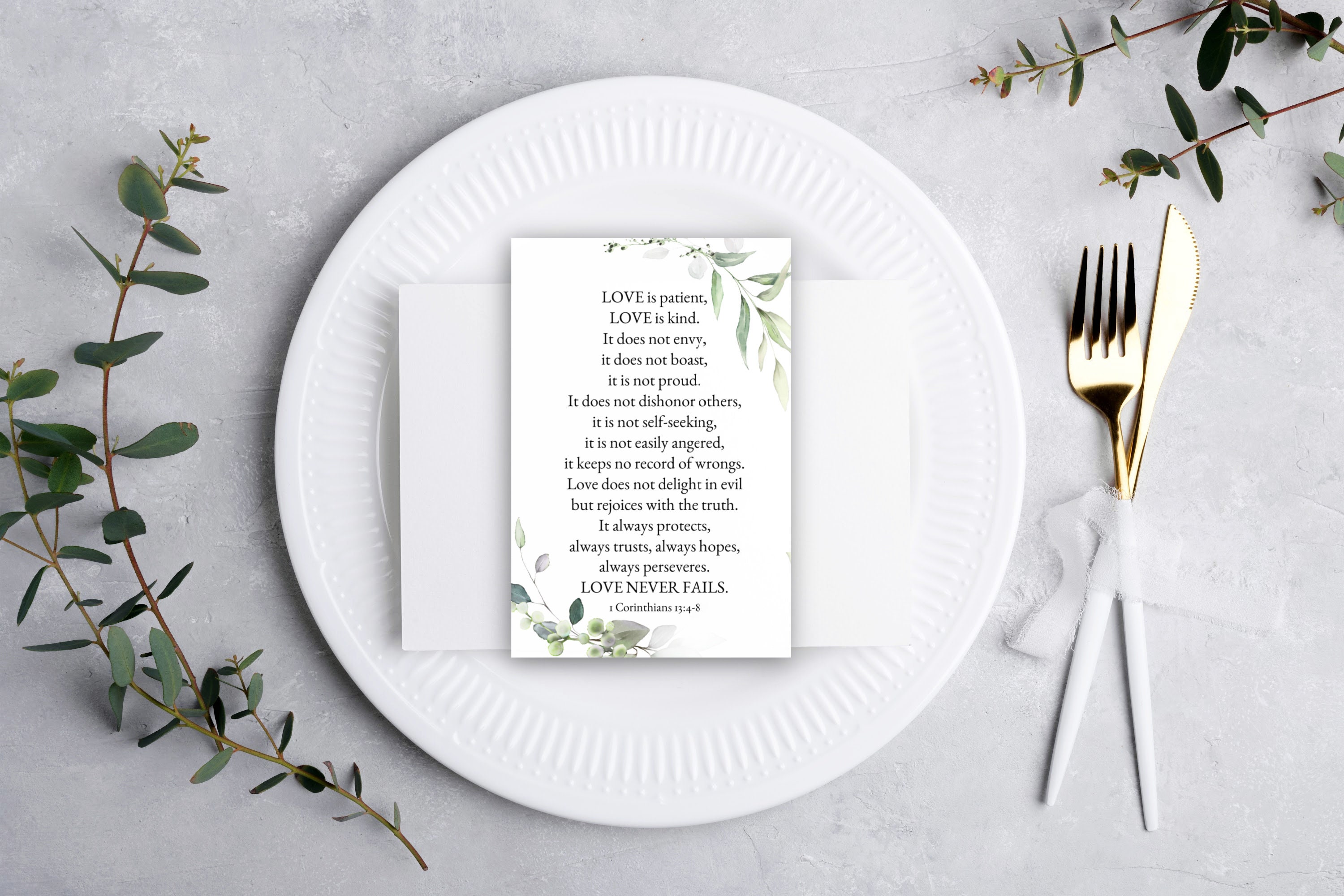 Wedding Scripture Cards with Frame main image 0