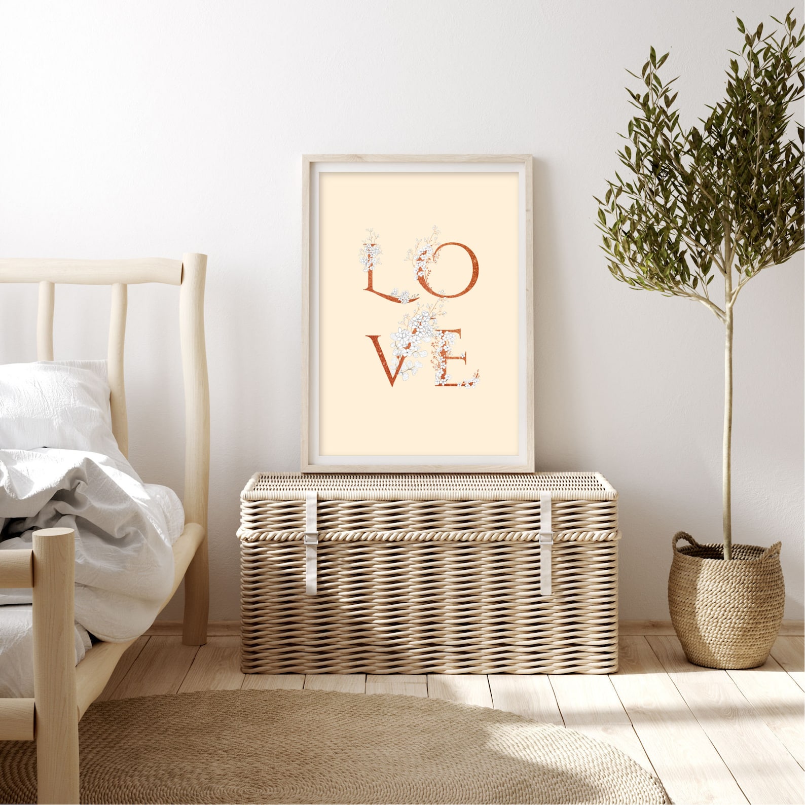 LOVE printable poster Love sign wall art bedroom wall art | Etsy
