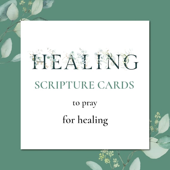 Verses for Sickness Prayer Card Verses for Sickness Prayer Card