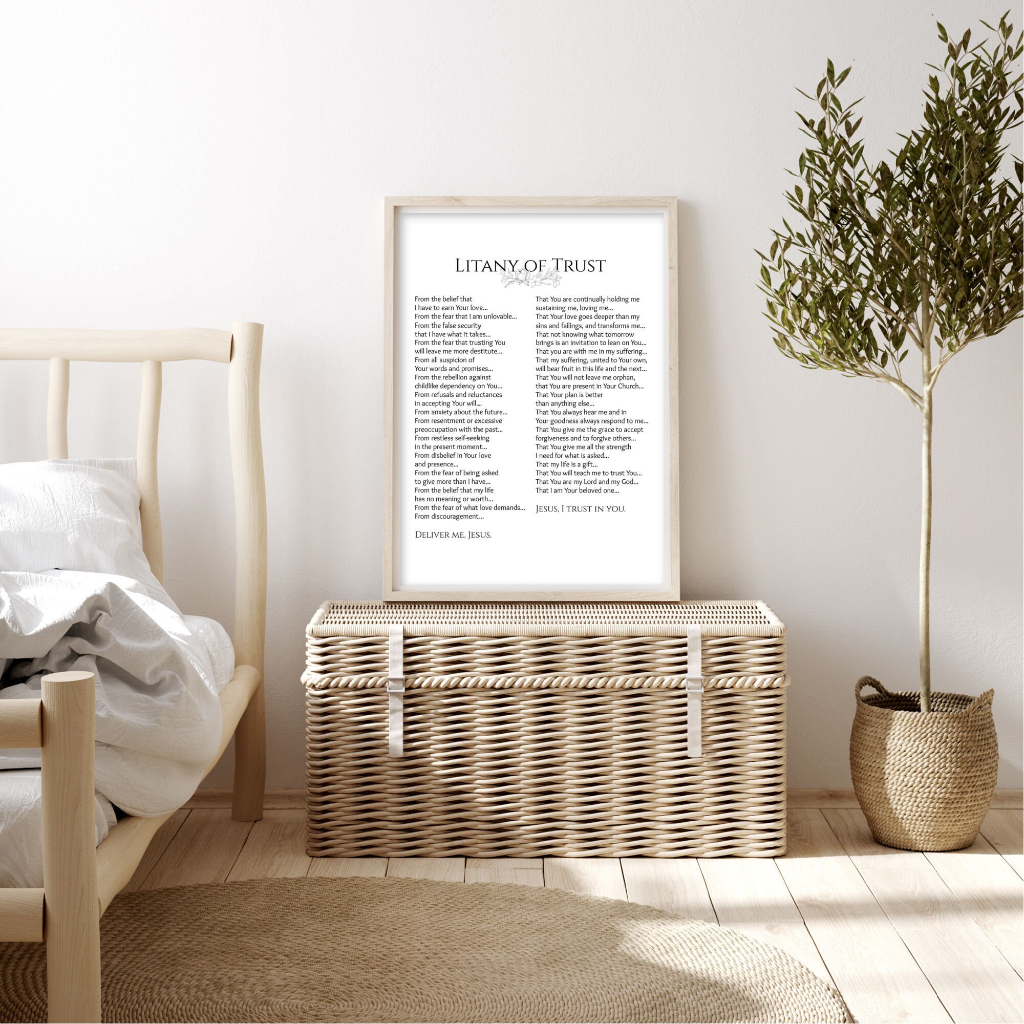 Litany of Trust Prayer Printable Jesus I Trust in You Prayer - Etsy
