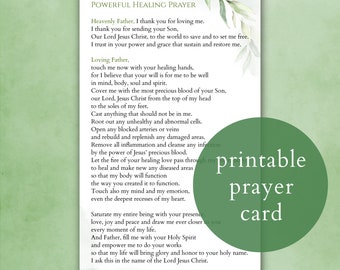 St. Padre Pio Healing Prayer card printable, Padre Pio prayer card, powerful healing prayer card, prayer for healing, Catholic prayer
