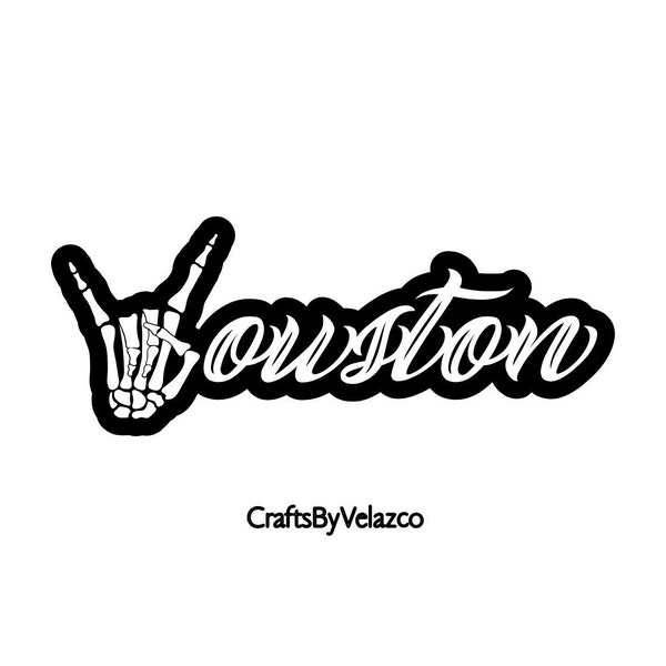 3” and 5” Houston Waterproof Stickers