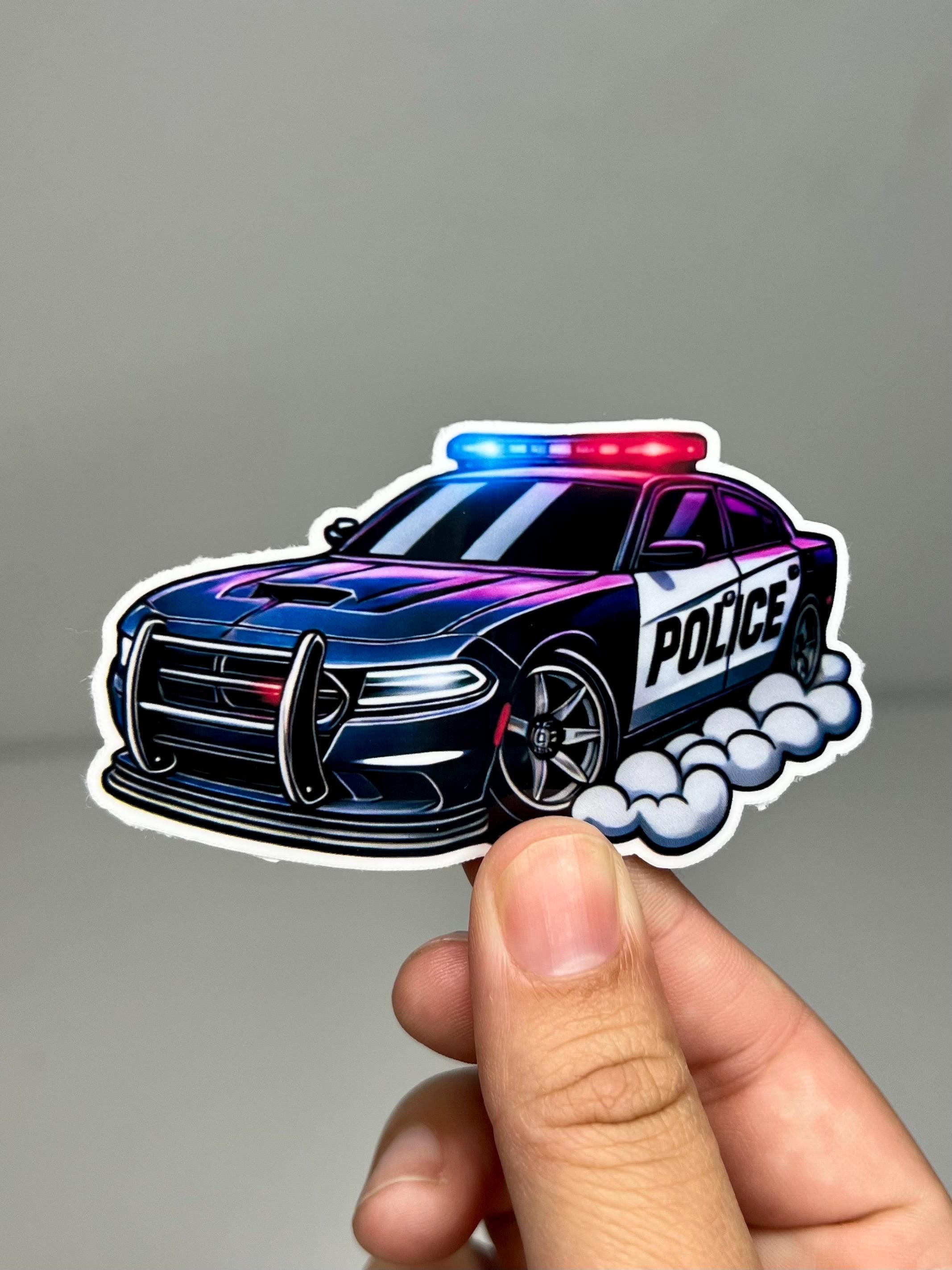 Police Car Sticker Police Car Sticker - 3 Inch Wide - Etsy