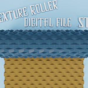Steps Pattern  | Roller Texture | Polymer Clay | Hand roller | Rolling pin | Digital STL File