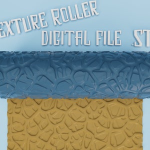 Abstract 3 Pattern  | Roller Texture | Polymer Clay | Hand roller | Rolling pin | Digital STL File