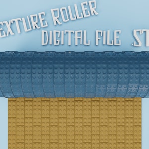 Legoo bricks pattern | Roller Texture | Polymer Clay | Hand roller | Rolling pin | Digital STL File