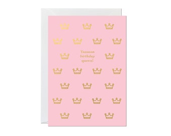 Birthday Queen Birthday Card | Made in the UK