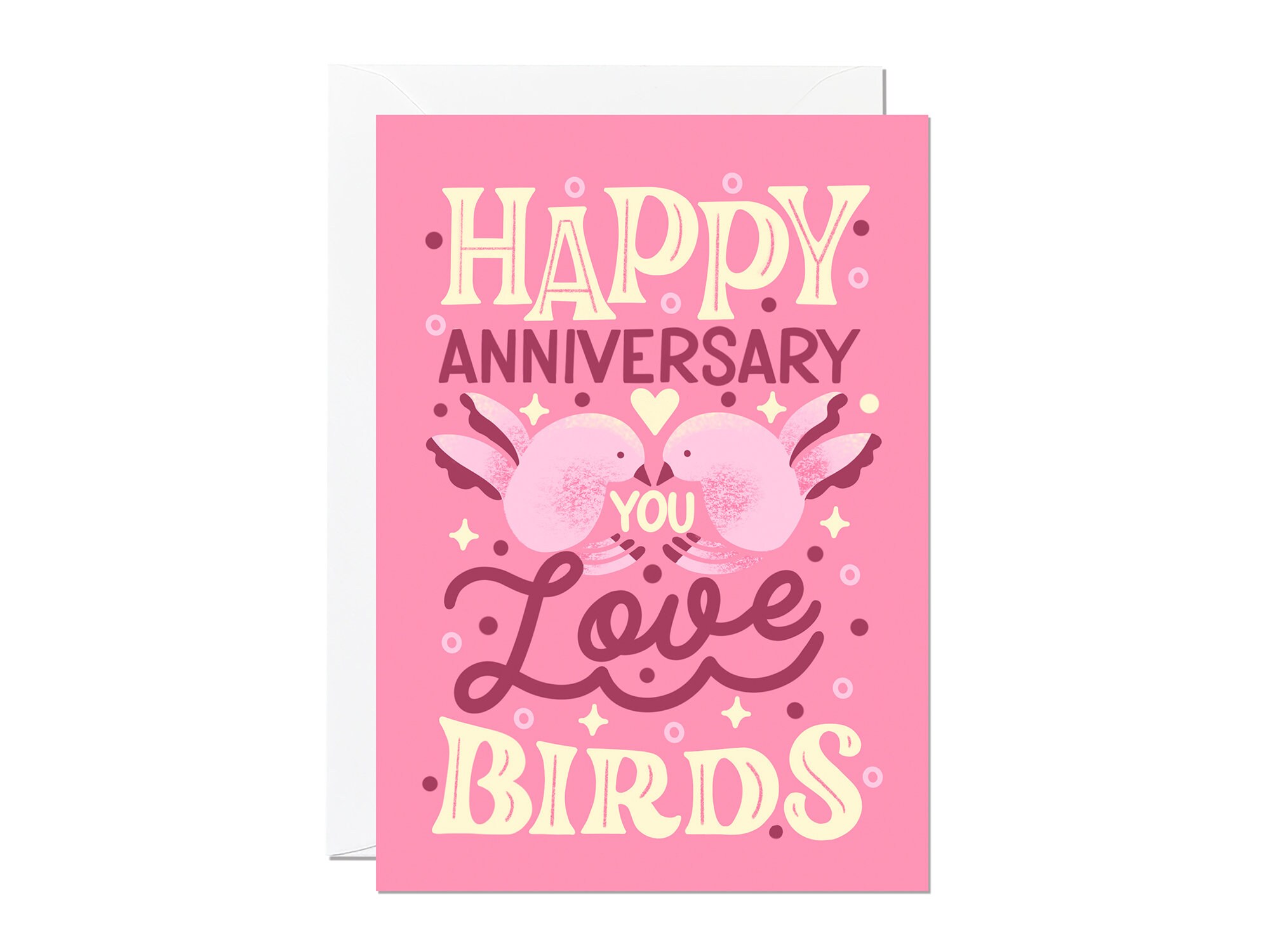 Happy Anniversary You Love Birds Greeting Card Made in the | Etsy