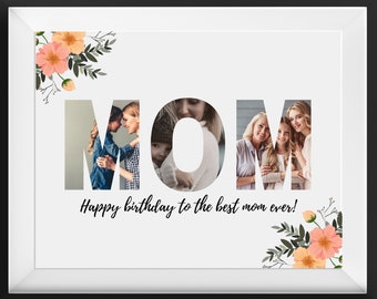 Custom Mom photo collage gift is the perfect gift for Mom Birthday! Check it out!