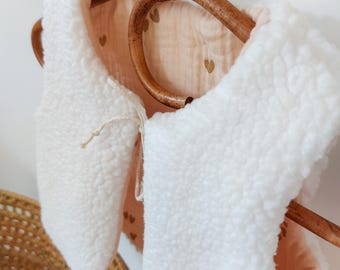 Reversible Sherpa Shepherd Vest for Babies and Kids