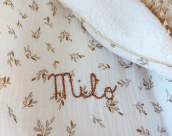 Personalized warm baby blanket
