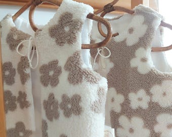 Suzie reversible floral sherpa shepherd's vest for babies and children