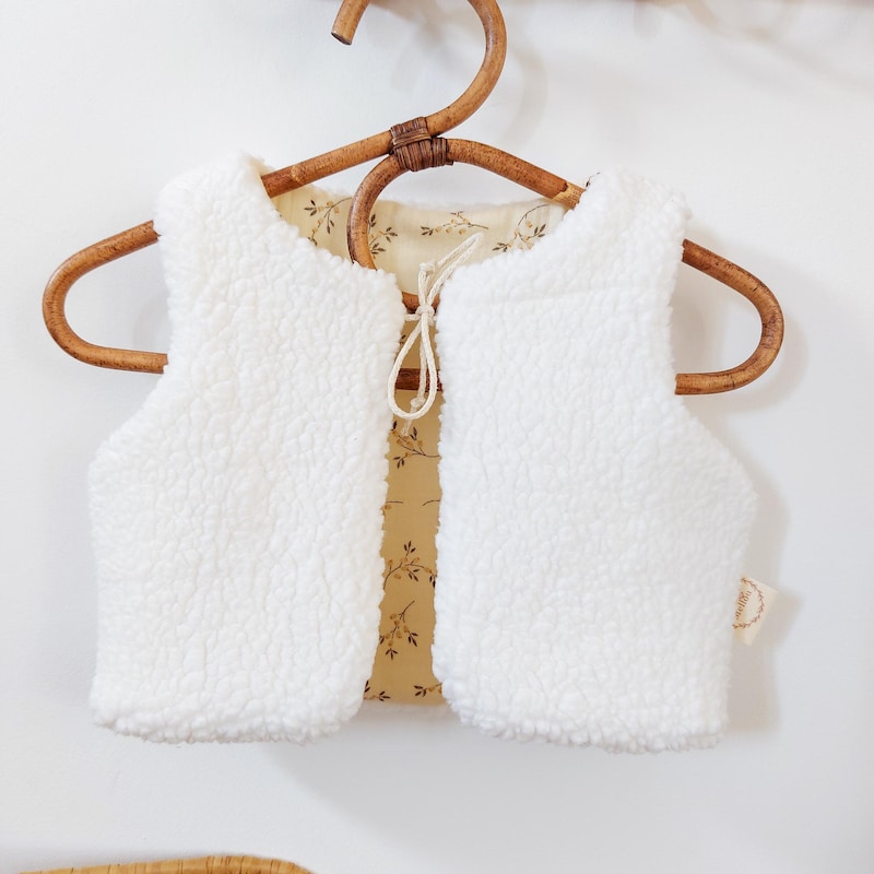 Lot De 2 Gilets Sans Manches Épais Pour Bébé 6 Mois-3 Ans - Coton Doux, Matelassés, Motif Ours Brodé (Couleurs Assorties) - 9