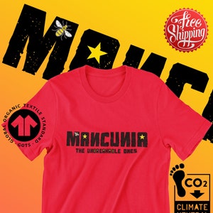 Mancunia, Manchester Bee, camiseta manchester bee, icónico manchester worker bee, manchester regalo, camiseta ecológica, Unisex